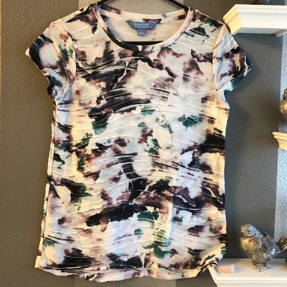 Simply Vira Wang Tee Wave Tie Dye Vibe - Picture 1 of 4